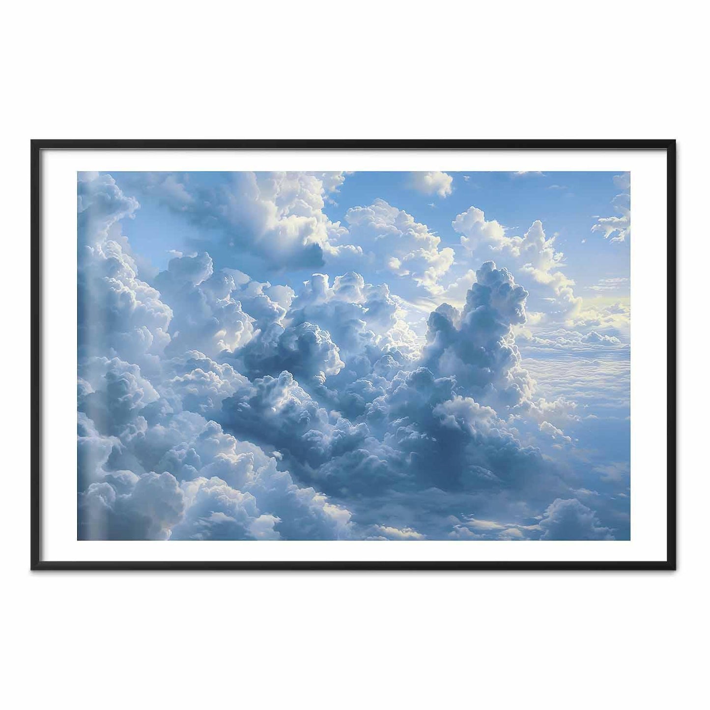 Poster - Ocean in the Air: Waving Clouds Reflecting Morning Light
