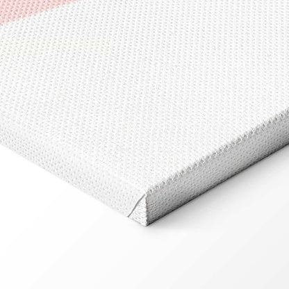 Leinwandbild Frau mit Monstera Blättern – Moderne Line Art