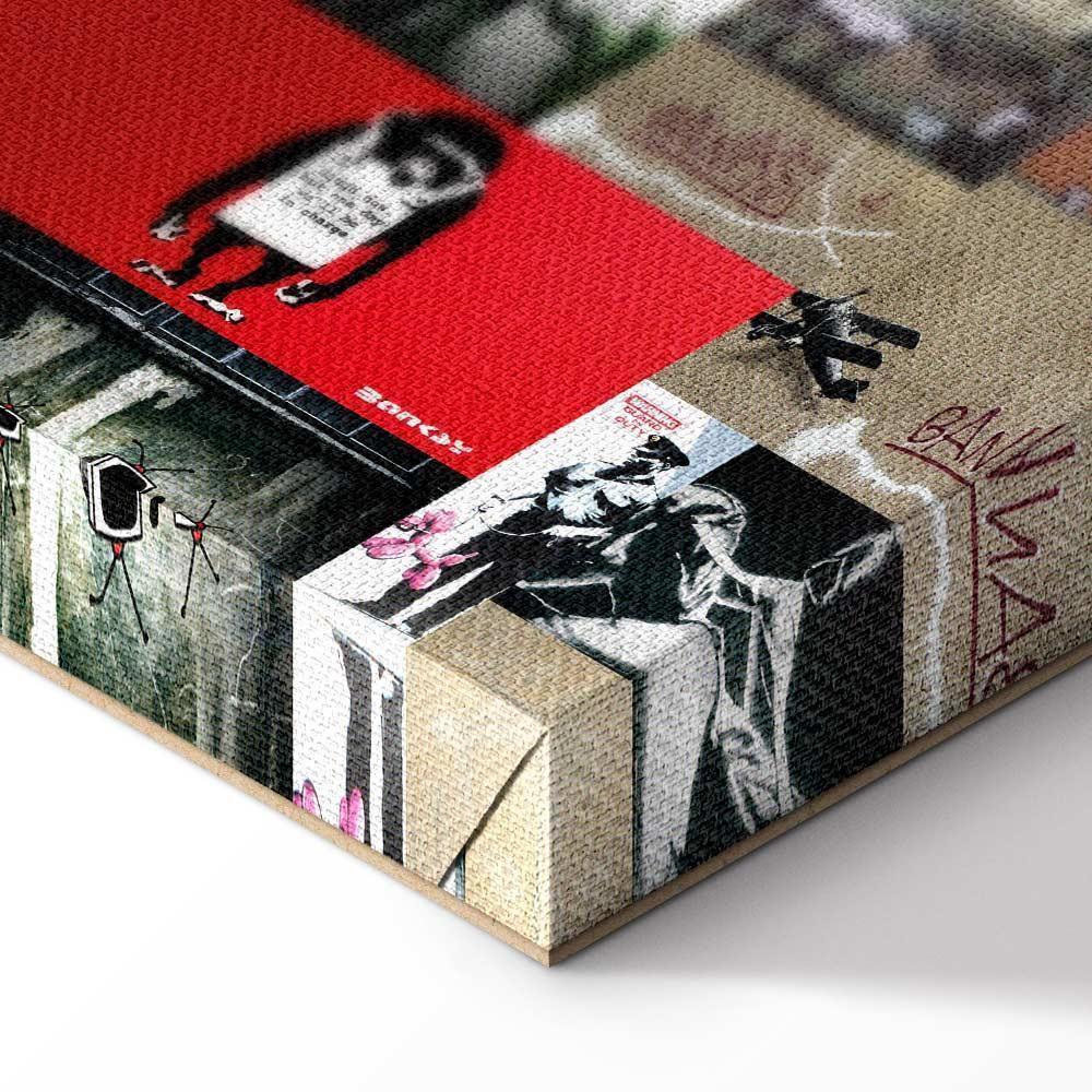 Leinwandbild - Art of Collage: Banksy IV