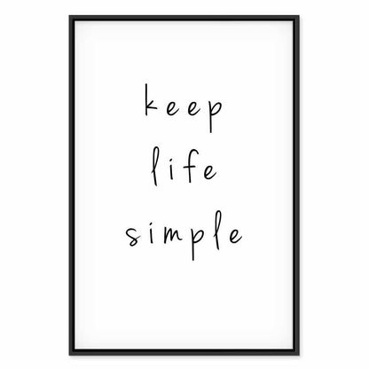 Leinwandbild - Message (1-part) - English Text in Motivational Tone