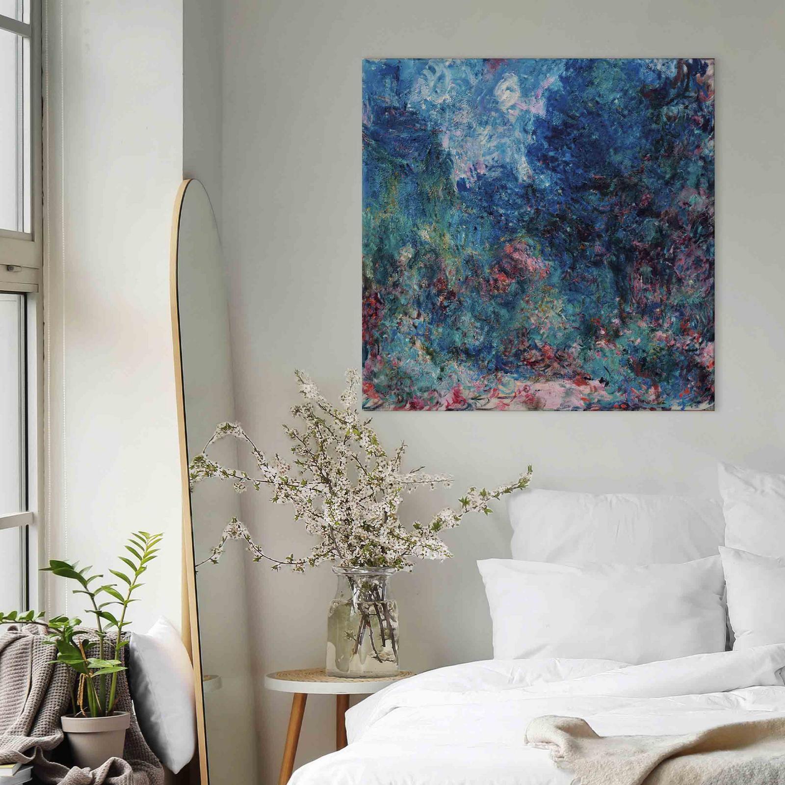 Leinwandbild - La maison de l'artiste vue du jardin aux roses (Claude Monet) Artgeist