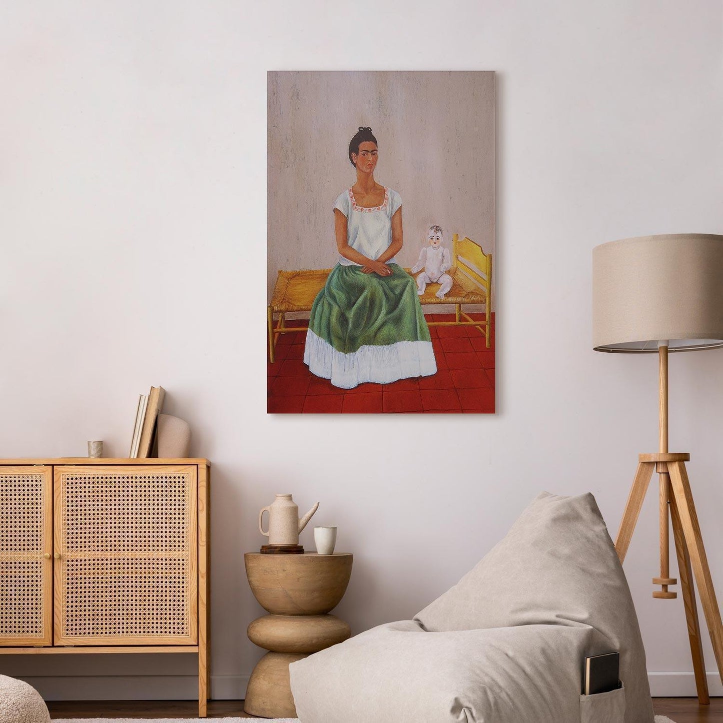 Leinwandbild - Frida Kahlo – Me and My Doll