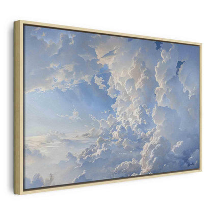 Leinwandbild - The Sun Revealing the Secrets of the Clouds: Spectacular Images in the Sky Artgeist