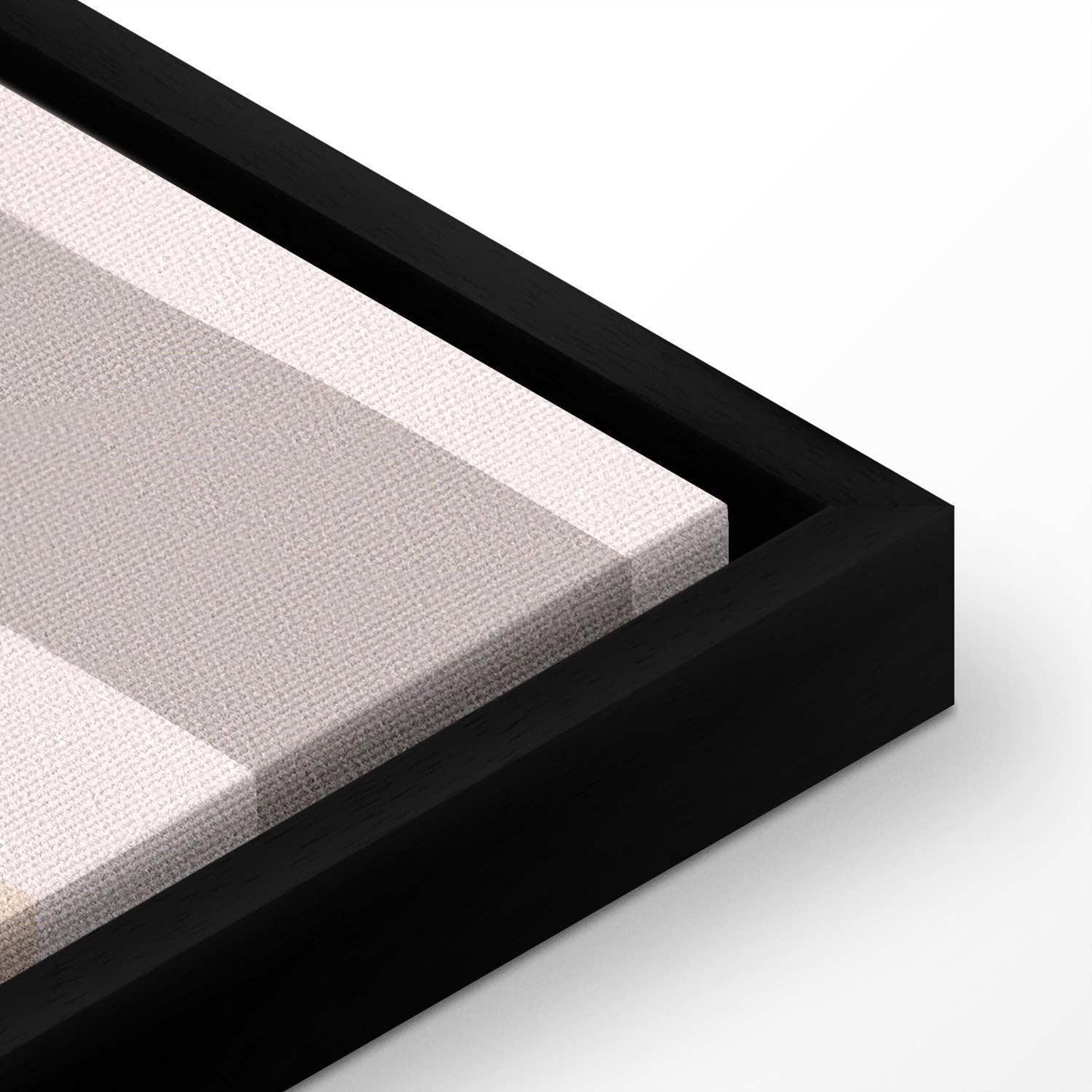 Leinwandbild - Joyful Sky - Yellow Cheerful Stars with a Rainbow Against the Phases of the Moon in a Light Beige Sky Hue