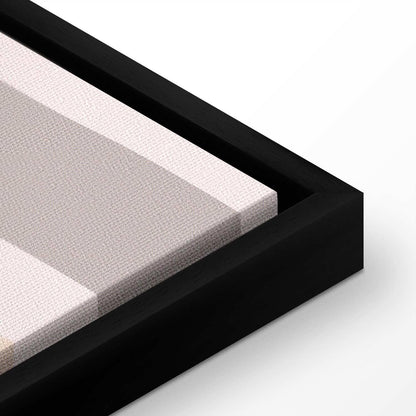 Leinwandbild - Joyful Sky - Yellow Cheerful Stars with a Rainbow Against the Phases of the Moon in a Light Beige Sky Hue