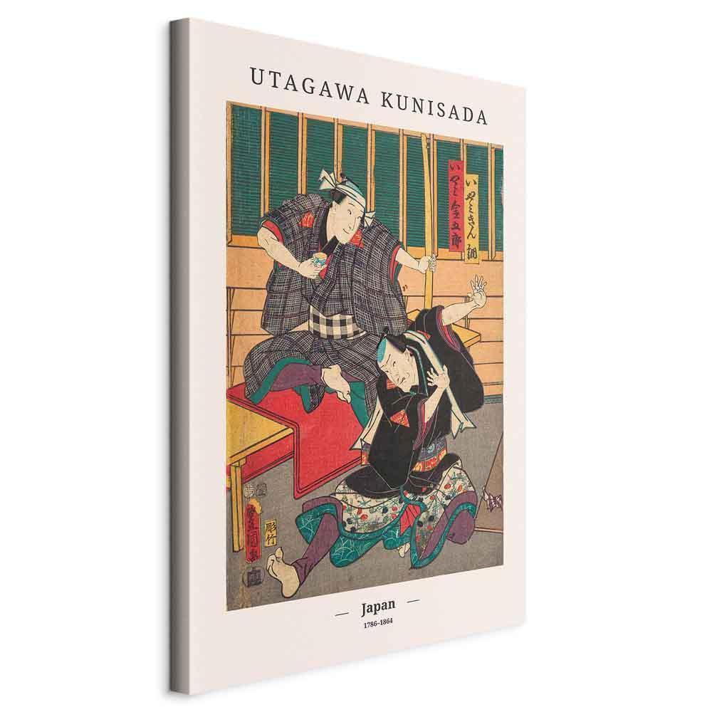 Leinwandbild - Woodcut (1 Part) Vertical