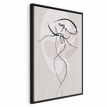 Leinwandbild - Beige Energy (1 Part) Vertical