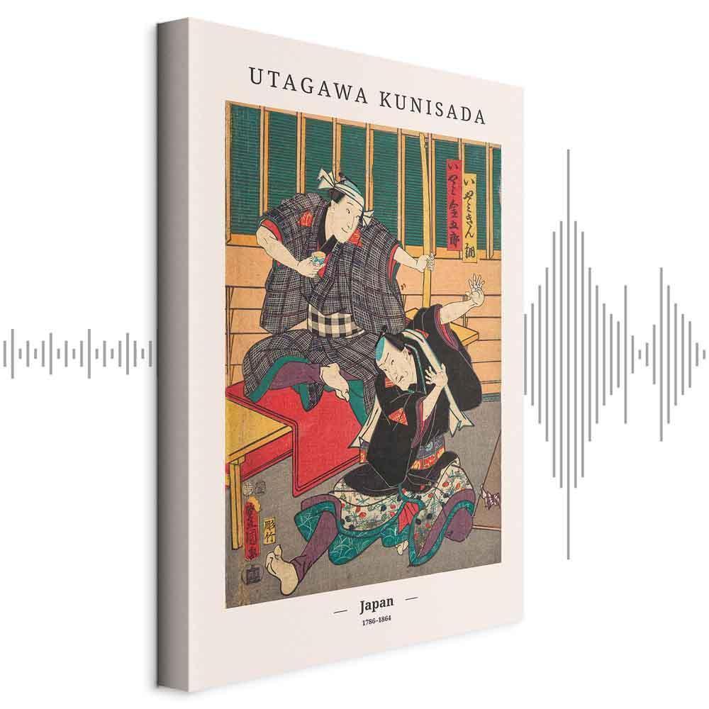 Leinwandbild - Woodcut (1 Part) Vertical