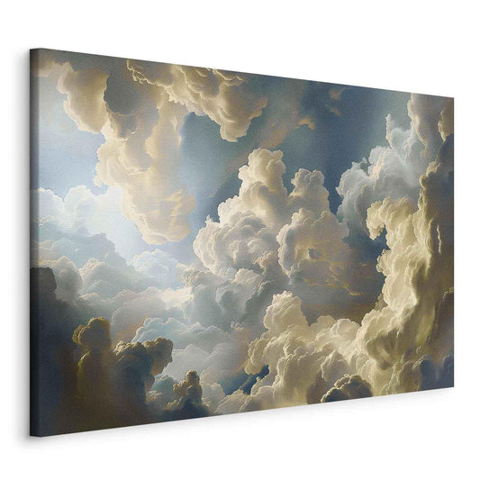 Leinwandbild - Sun and Shadows: A Theatrical Display of Nature High Above the Earth Artgeist