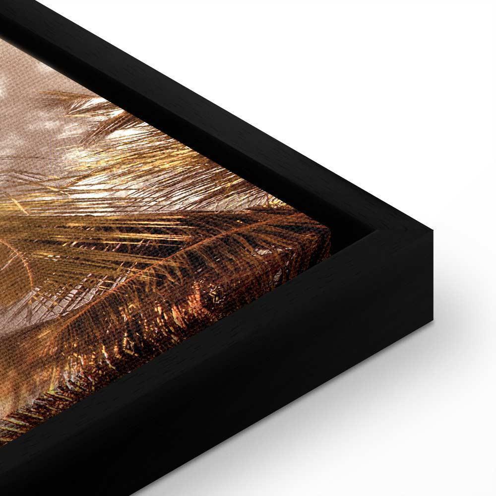 Leinwandbild - Palm Shadow (1 Part) Vertical