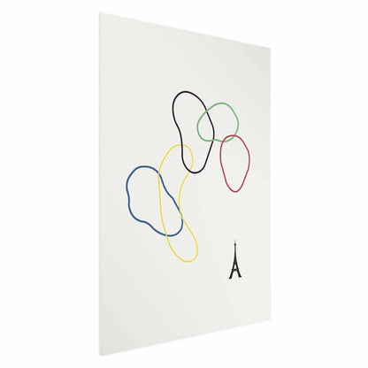 Poster - Colorful Circles - digital graphic - minimalism Artgeist