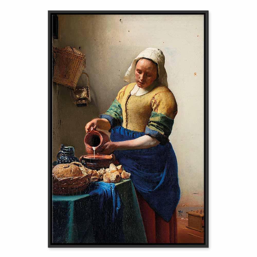 Leinwandbild - Jan Vermeer – The Milkmaid