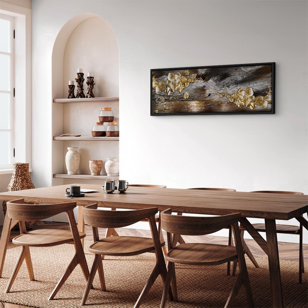 Leinwandbild - Golden Garden (1 Part) Narrow