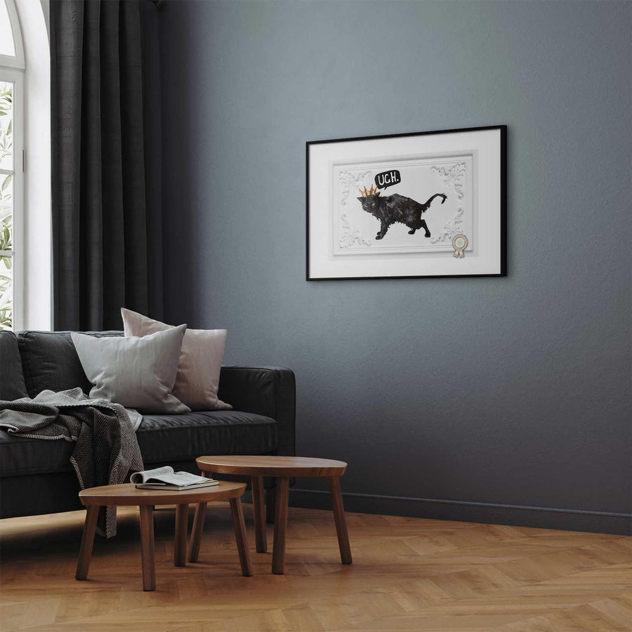 Poster - Cat with a Crown Artgeist
