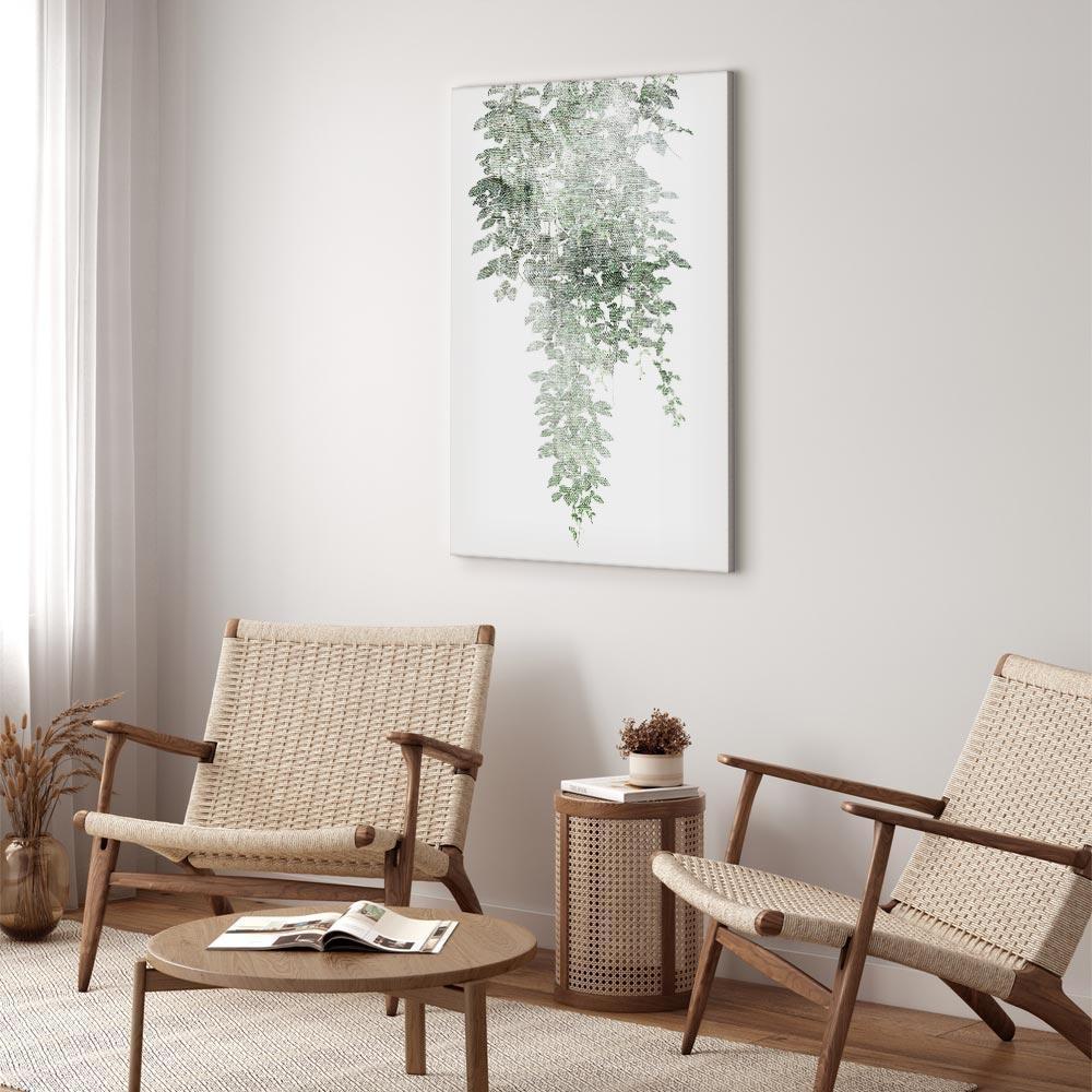 Leinwandbild - Green Cascade (1 Part) Vertical