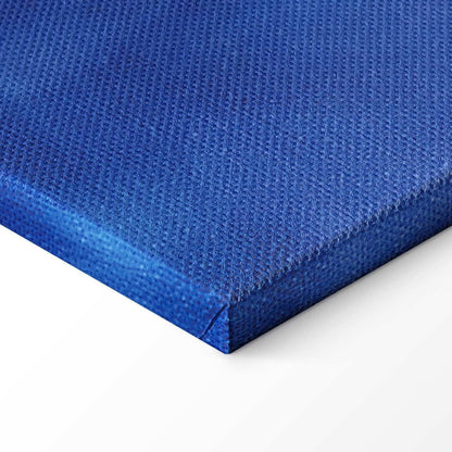 Leinwandbild - Modern impressionism - night landscape of a lake with a floating boat