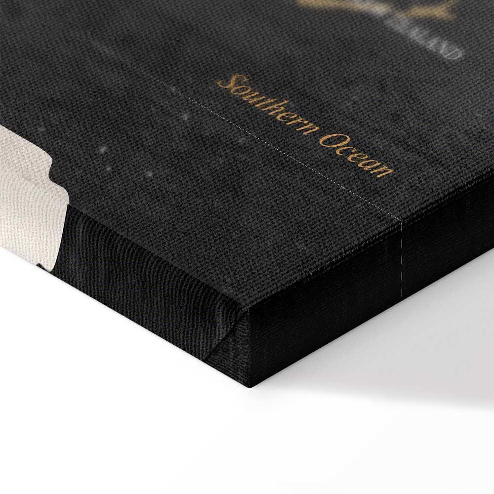 Leinwandbild - World Map: Secrets of the Earth