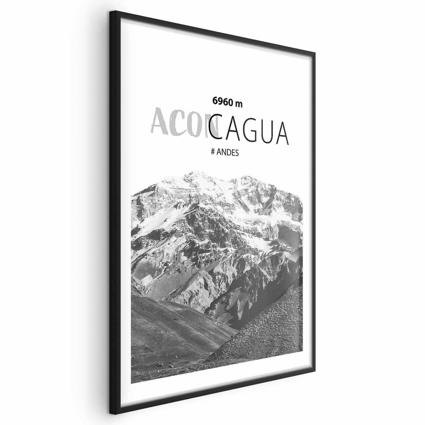 Poster - The majestic peak of Aconcagua mountain crown mountain landscape