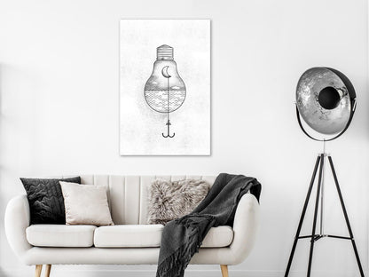 Leinwandbild - Anchored Moon (1 Part) Vertical