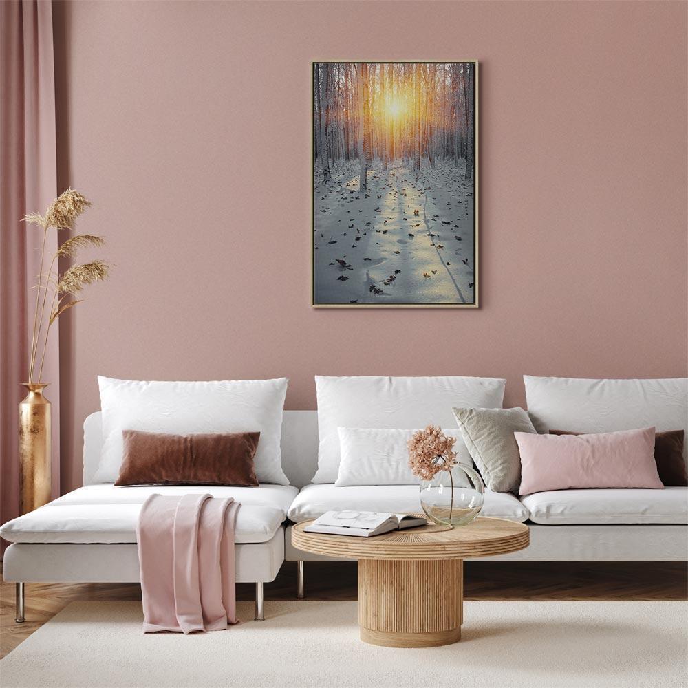 Leinwandbild - Winter Afternoon (1 Part) Vertical