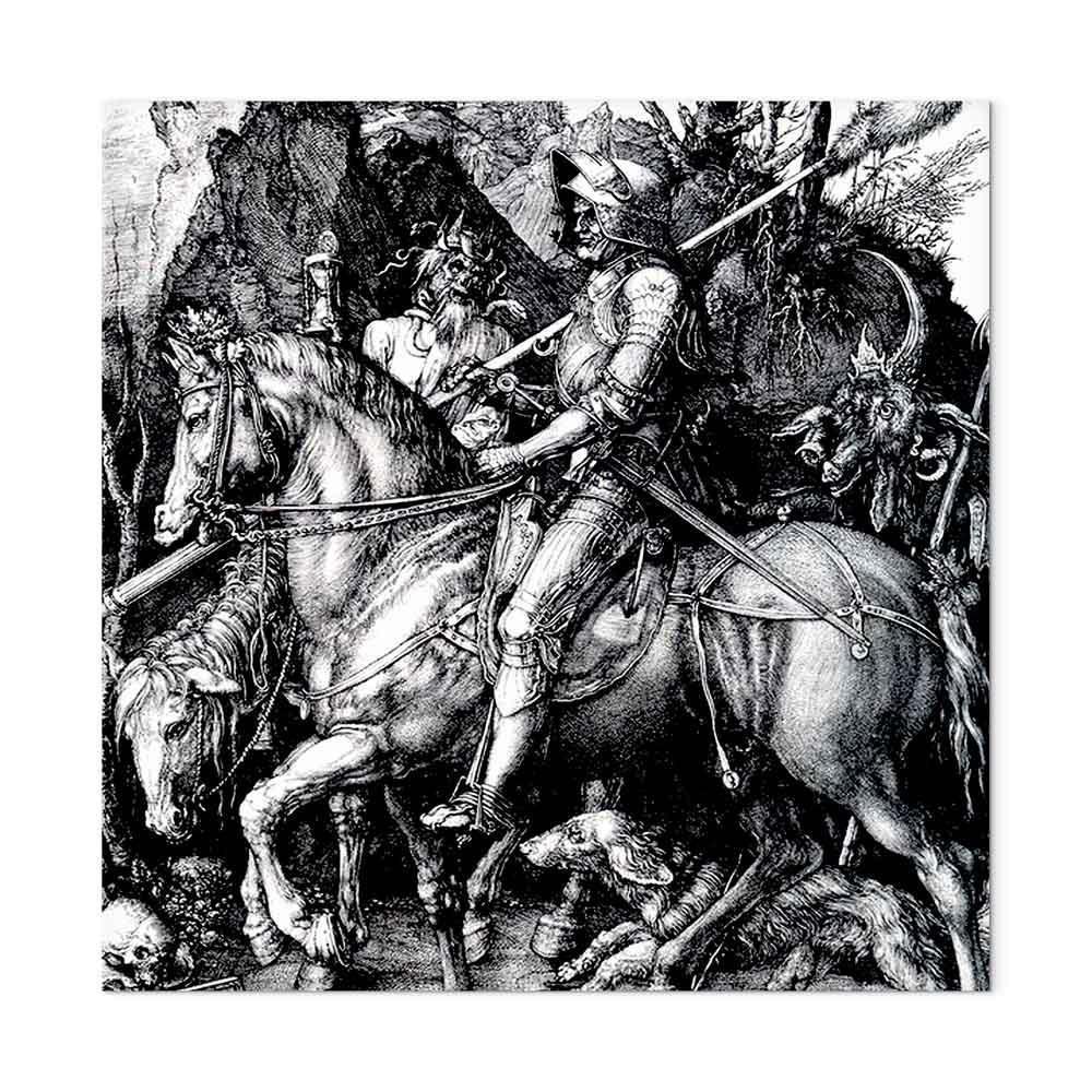 Leinwandbild - Albrecht Dürer – Knight, Death and the Devil