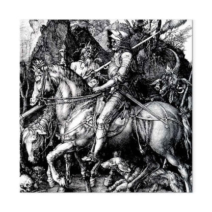 Leinwandbild - Albrecht Dürer – Knight, Death and the Devil