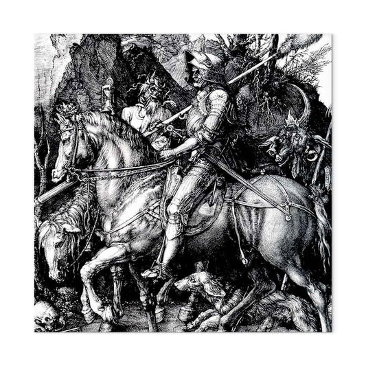 Leinwandbild - Albrecht Dürer – Knight, Death and the Devil