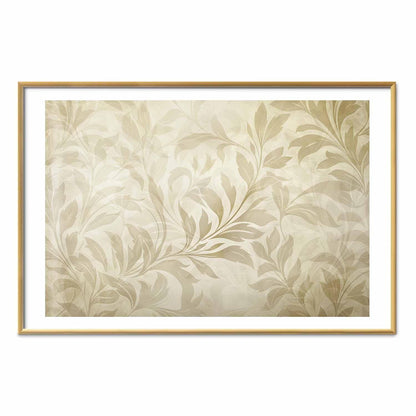 Poster - Sand-colored Leaves and Vines