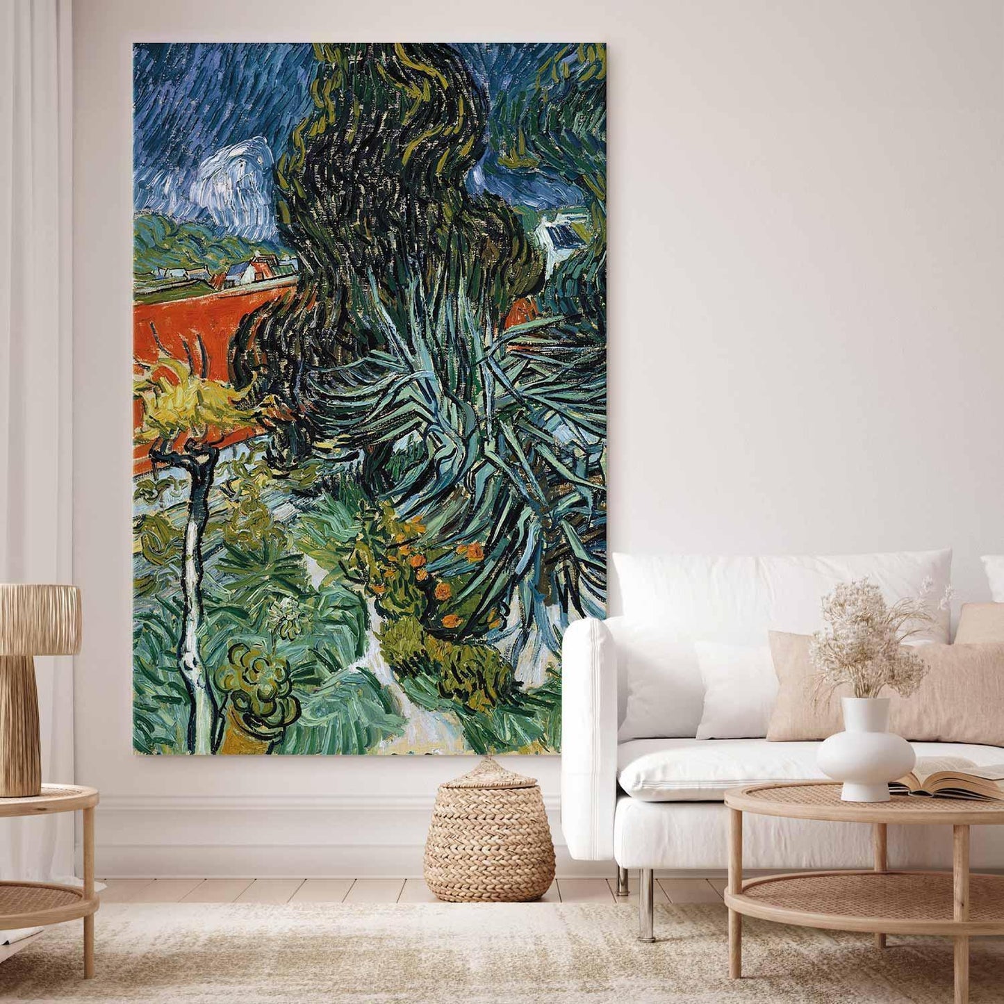 Wandbild XXL - Vincent Van Gogh – The Garden of Dr Gachet in Auvers