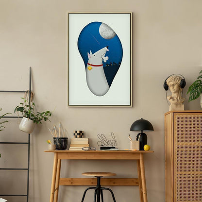 Leinwandbild - Dog Dreams (1 Part) Vertical