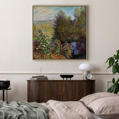 Leinwandbild - Claude Monet – Coin de jardin à Montgeron