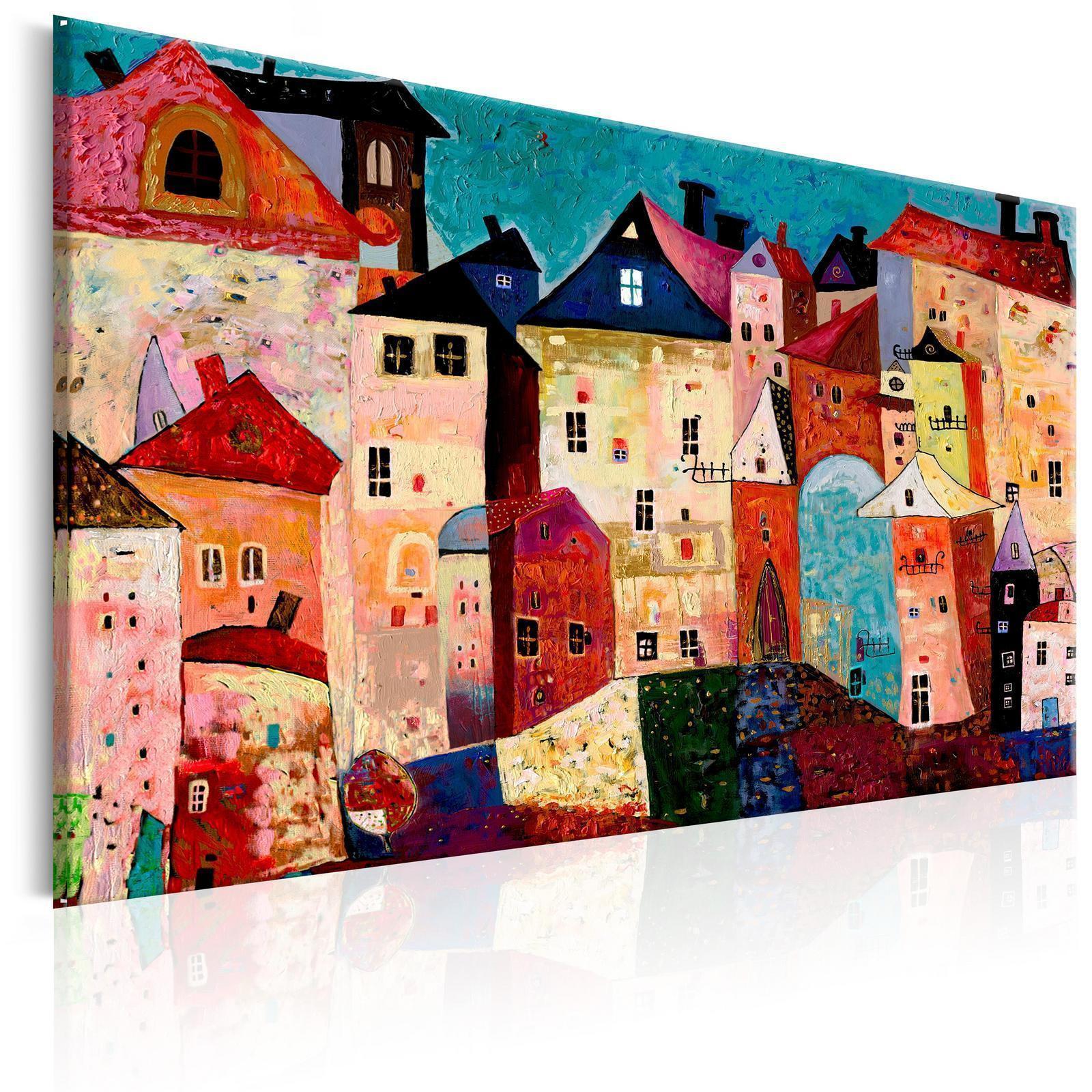 Leinwandbild - Artistic City Artgeist