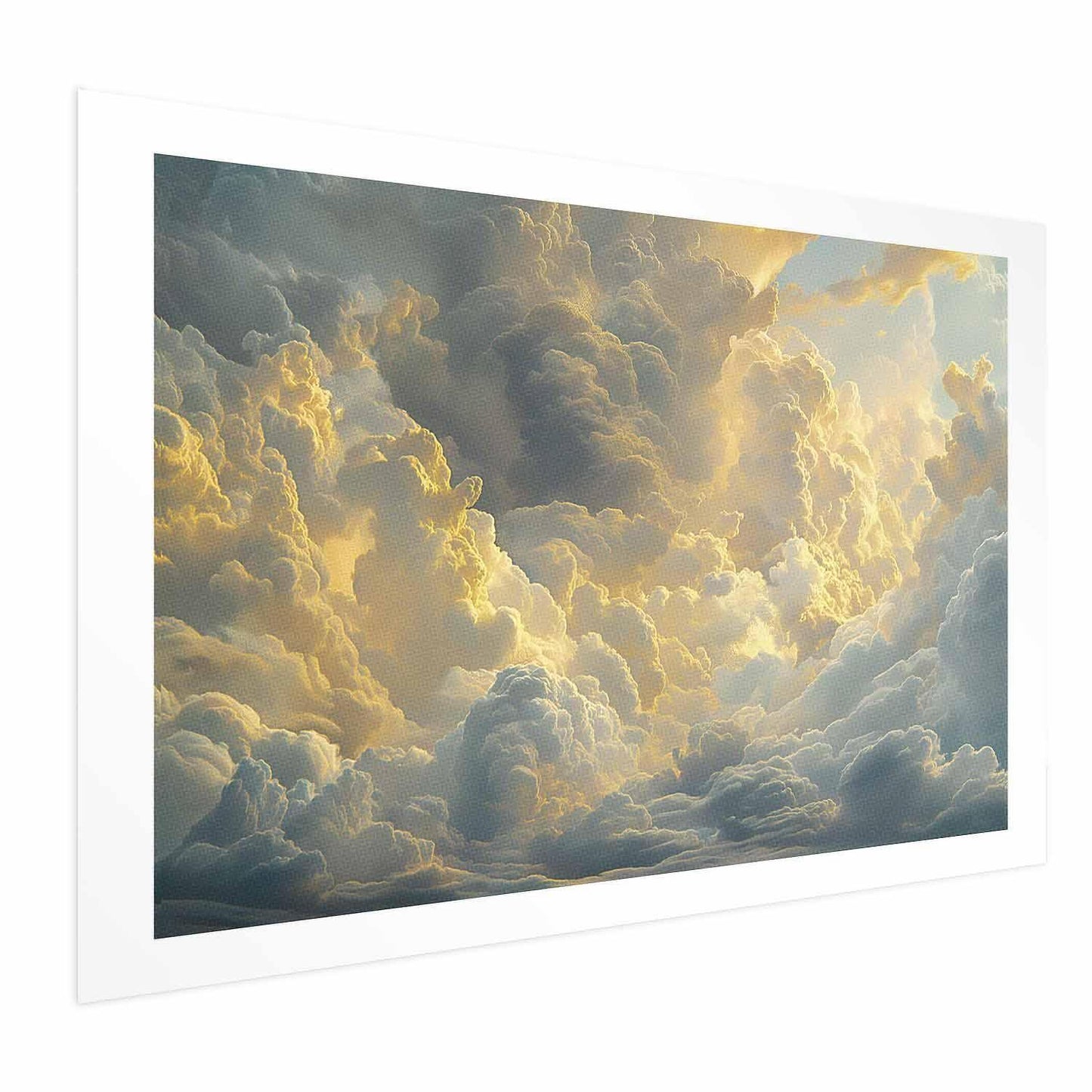 Poster - Last Breath of the Day: Clouds Illuminated by Evening Glow