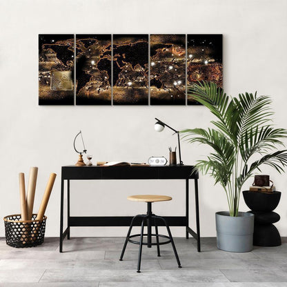 Leinwandbild - World at Night