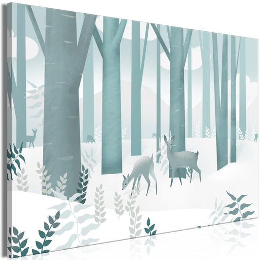 Leinwandbild - Fairy-Tale Forest (1 Part) Vertical - First Variant Artgeist
