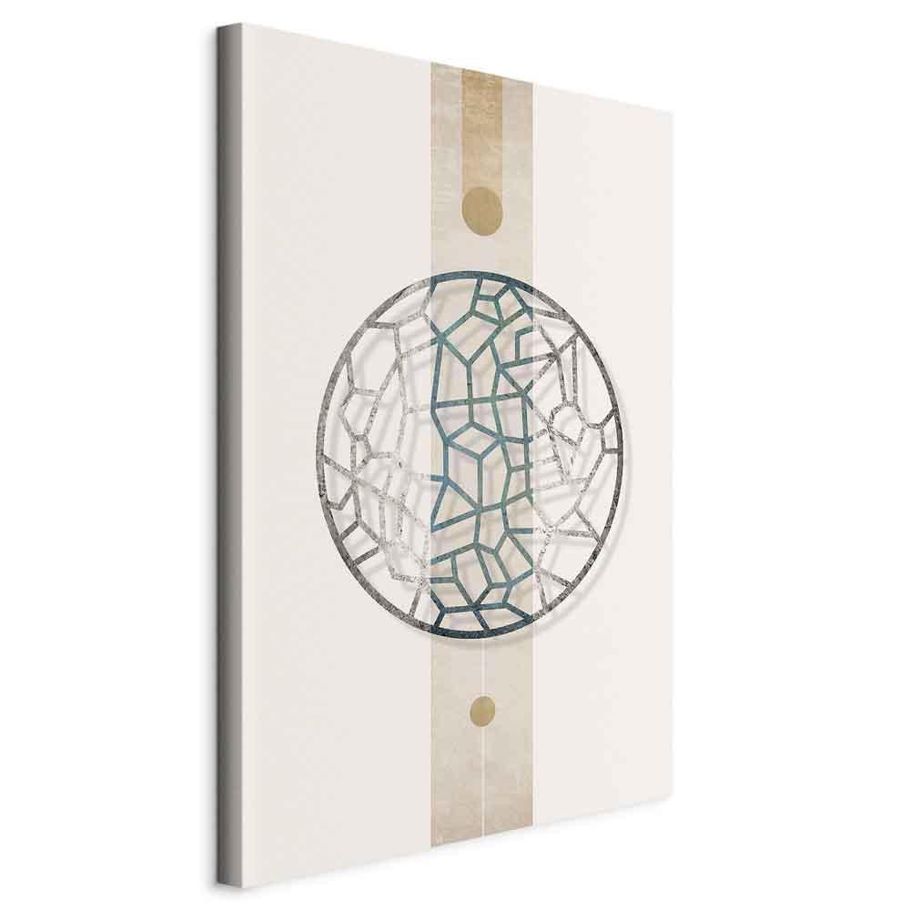 Leinwandbild - Circle with Artistic Details (1-part) - Abstract Shape