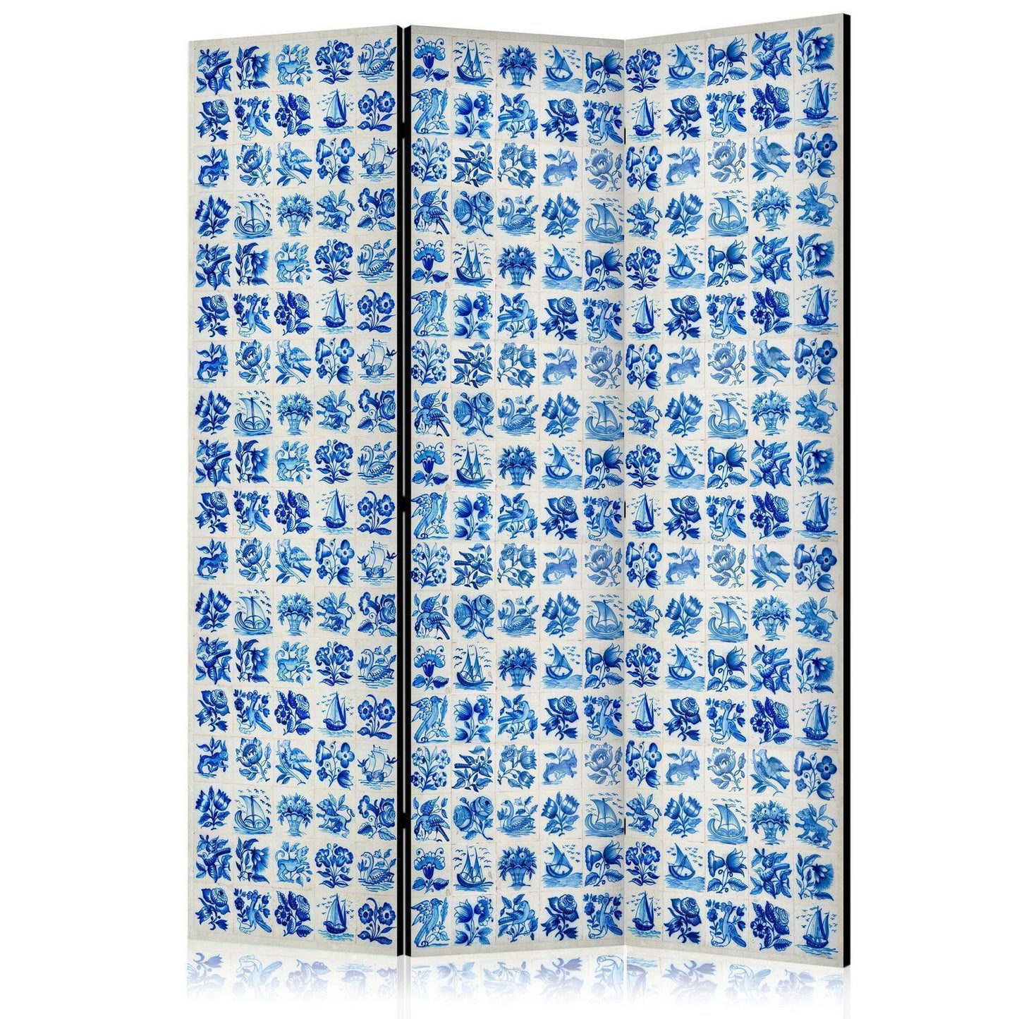 Paravent - Ceramic Tiles - Traditional Portuguese Blue Tiles Azulejos Artgeist