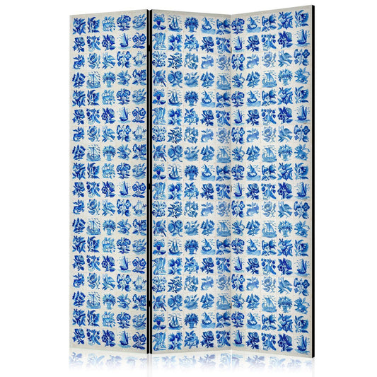 Paravent - Ceramic Tiles - Traditional Portuguese Blue Tiles Azulejos Artgeist