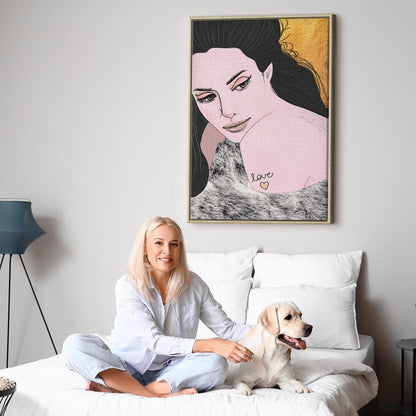 Leinwandbild - Sensual and Love (1 Part) Vertical