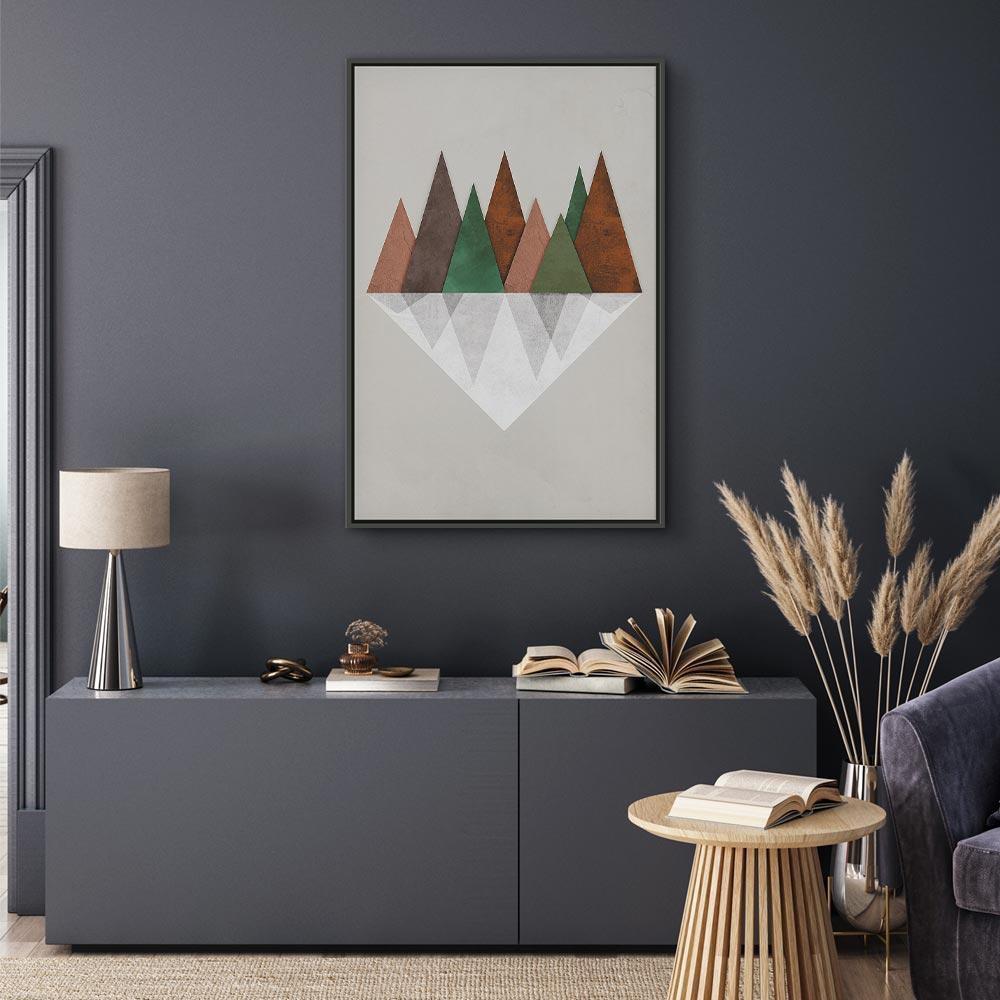 Leinwandbild - Symmetrical Land (1 Part) Vertical