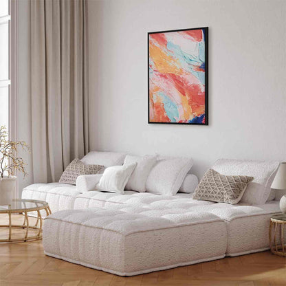 Leinwandbild - Spring Shades - A Colorful Mix of Warm and Cool Tones on Canvas