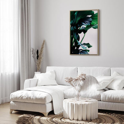 Leinwandbild - Springy Leaves (1 Part) Vertical