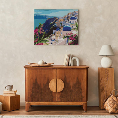 Malen nach Zahlen - Roofs of Santorini