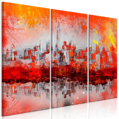 Leinwandbild - New York Sunset (3 Parts) Artgeist