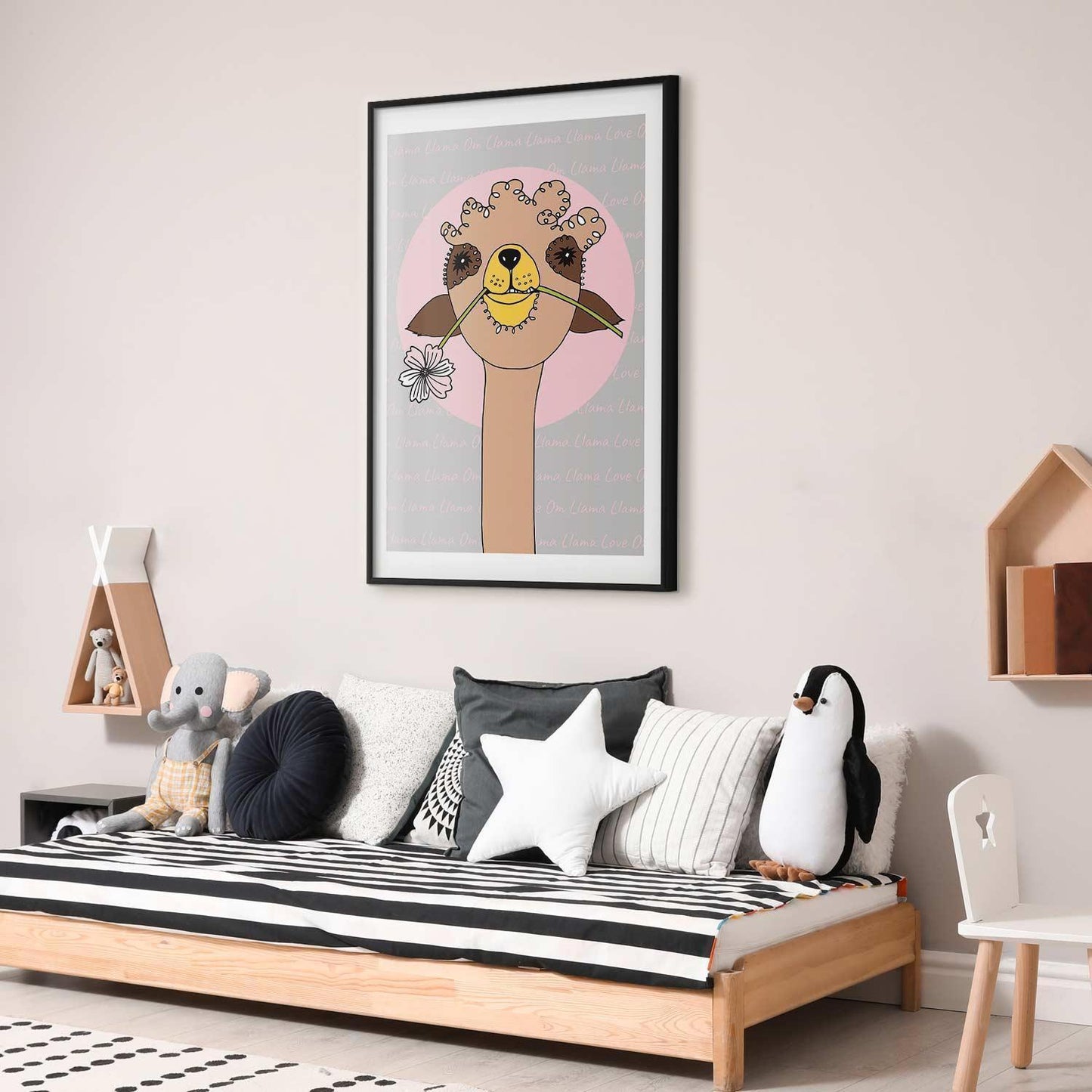 Poster - Cheerful Llama Artgeist