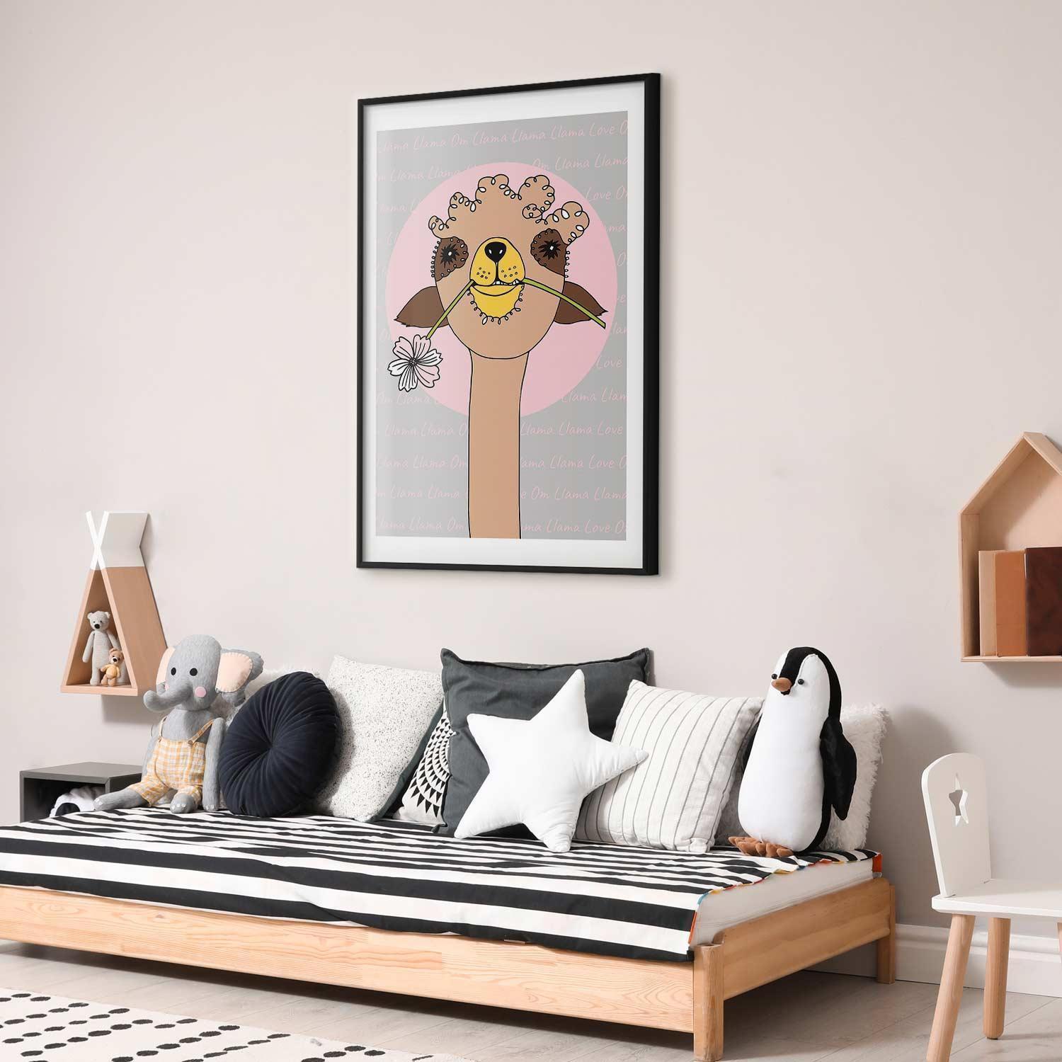 Poster - Cheerful Llama Artgeist