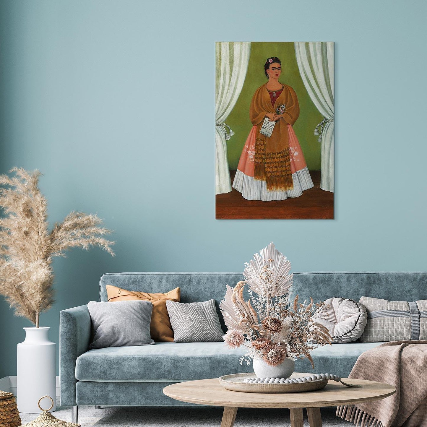 Leinwandbild - Frida Kahlo – Self-Portrait Dedicated to Leon Trotsky