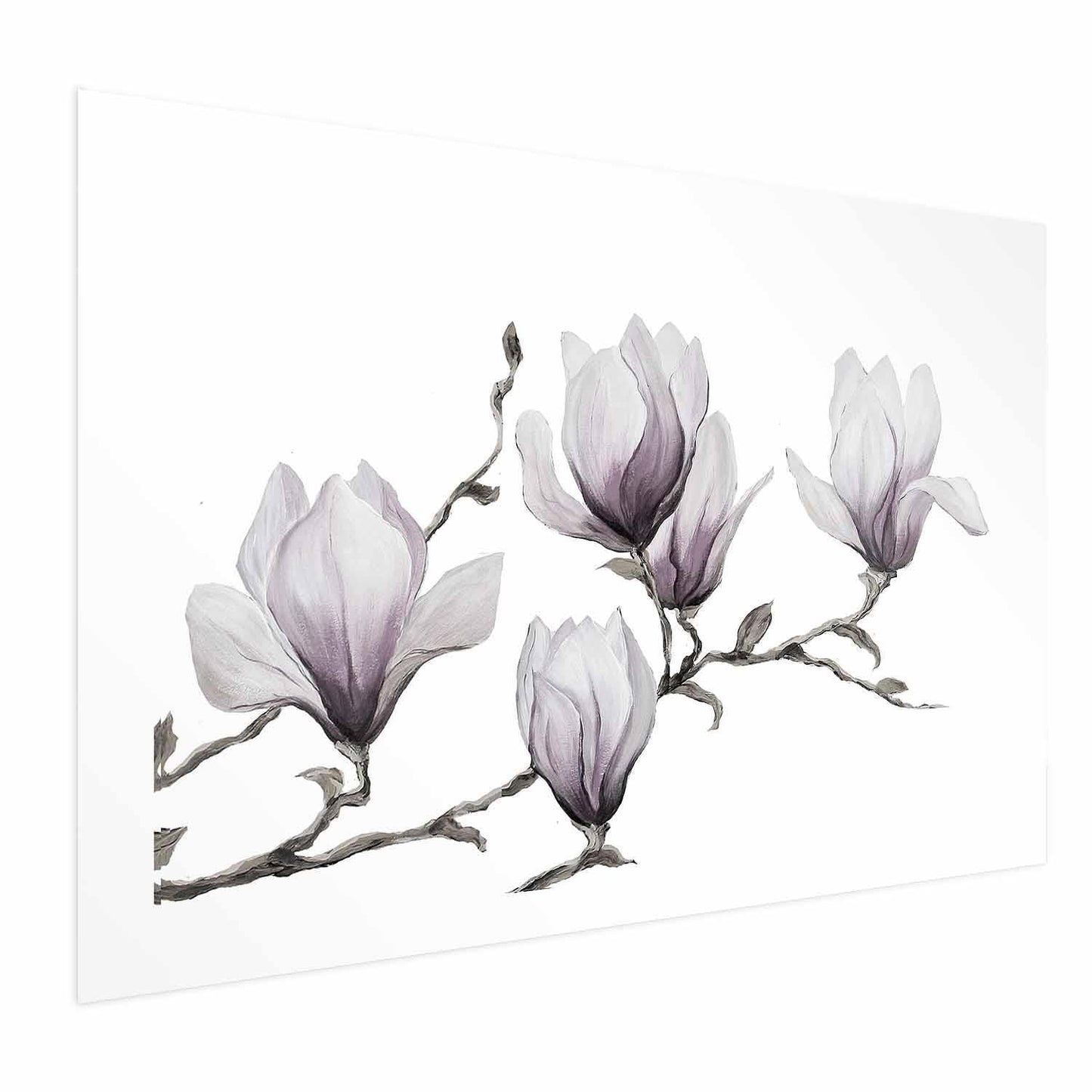 Poster Gemalte Magnolien – Florale Eleganz in Pastell
