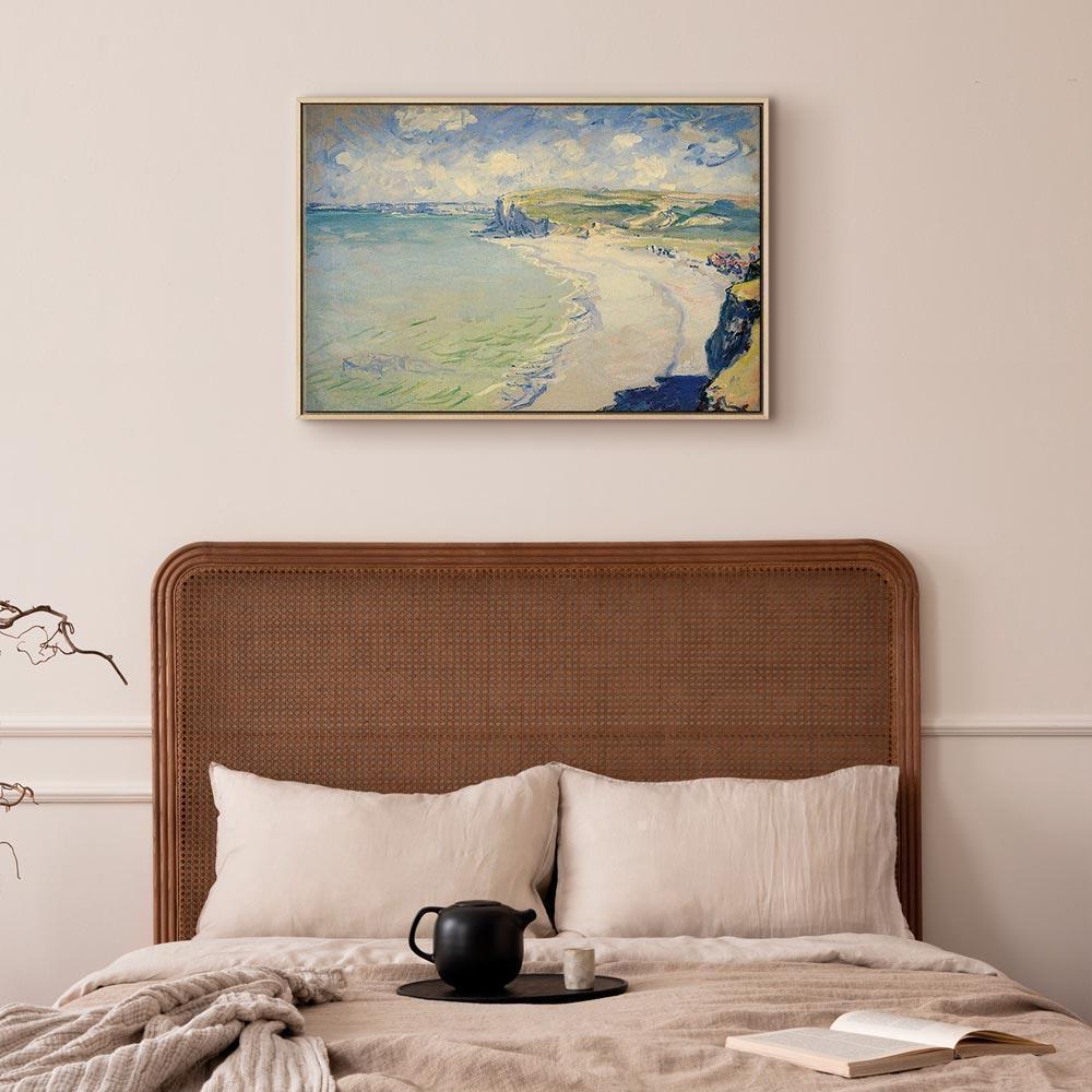 Leinwandbild - Claude Monet – Beach at Pourville