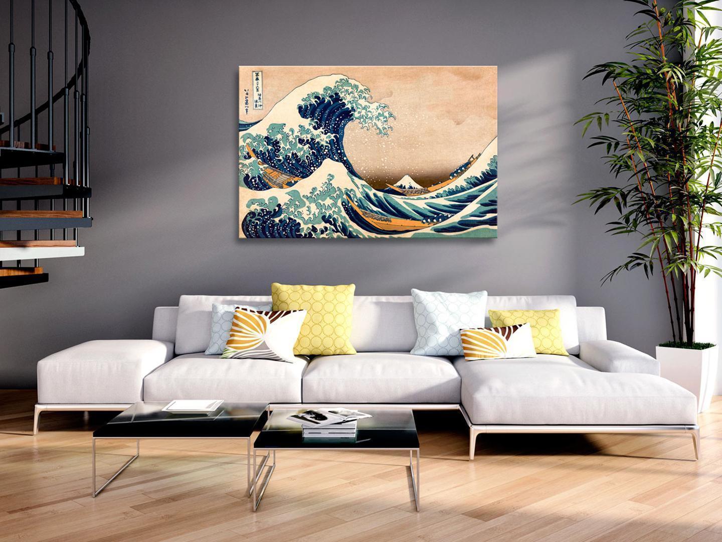 Leinwandbild - The Great Wave off Kanagawa (Reproduction) Artgeist